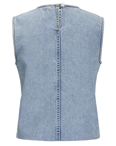 Maggie Cut Off Denim Top - JJXX
